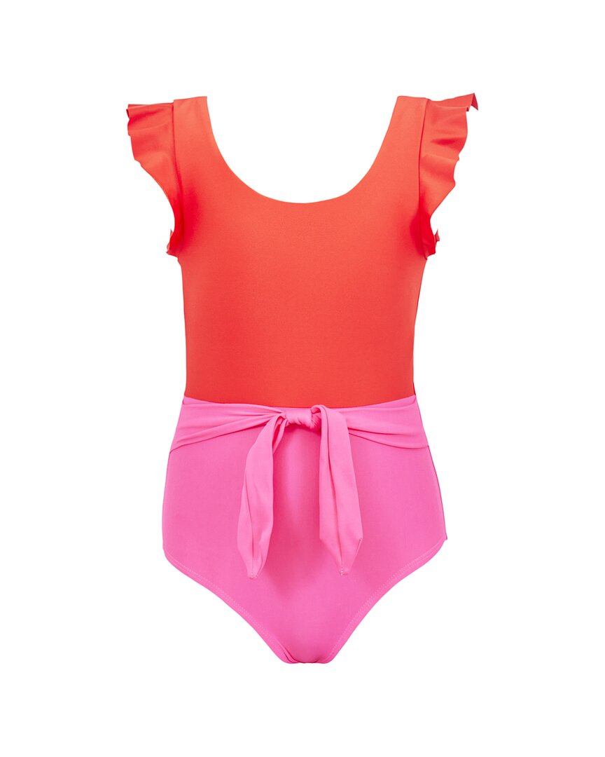 Pq Swim Kids One Piece Bathing Suit In Pink