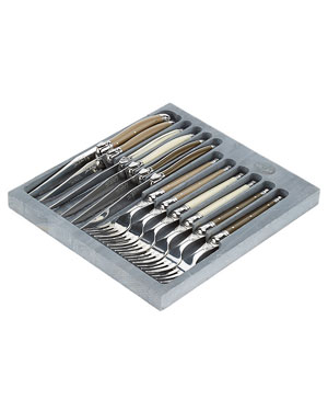 Jean Dubost Laguiole 12pc Flatware Set