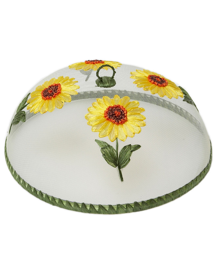 Woodard & Charles Set Of 4 Sunflower Food Domes