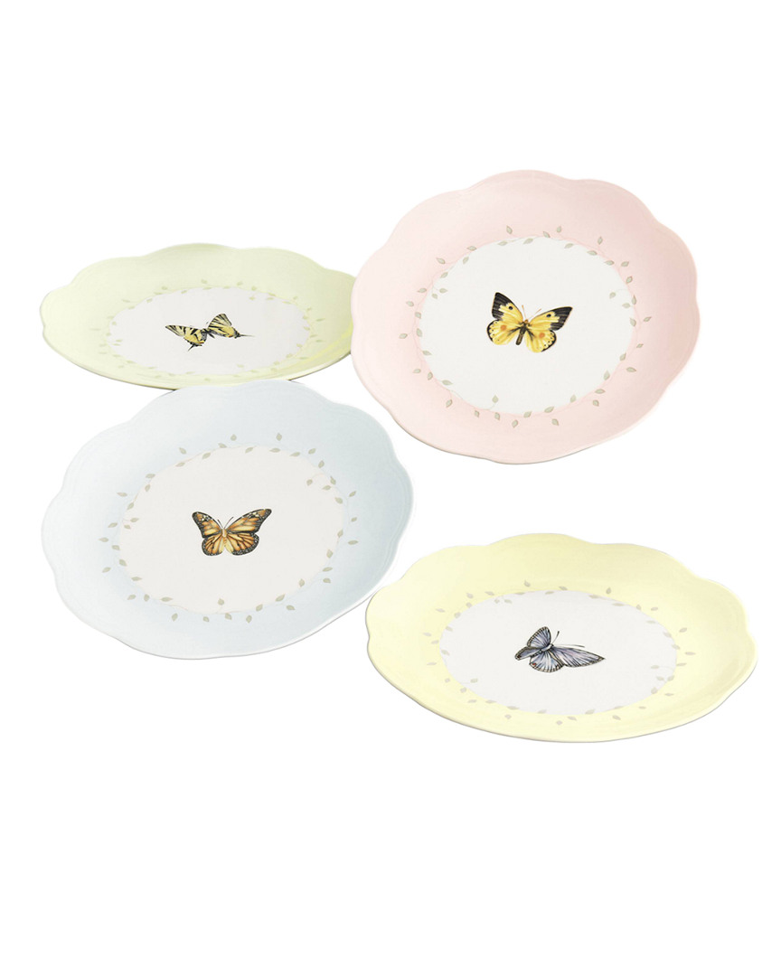 Lenox Butterfly Meadow 4pc Dessert Plate Set In Multi
