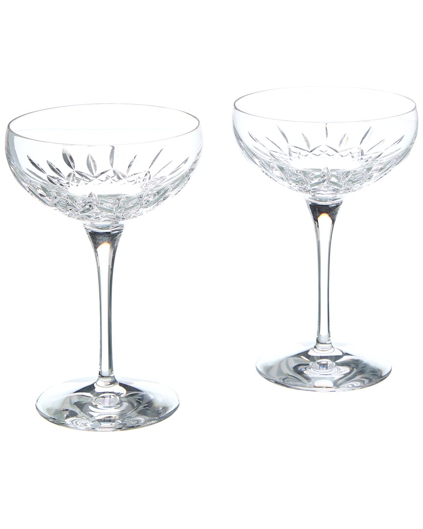 Waterford Wedgewood Lismore Set Of 2 Champagne Saucers