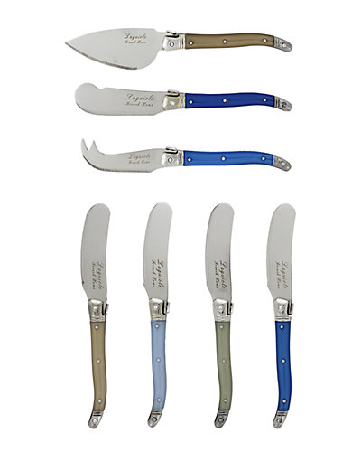 French Home Laguiole 7pc Cheese Knife Set