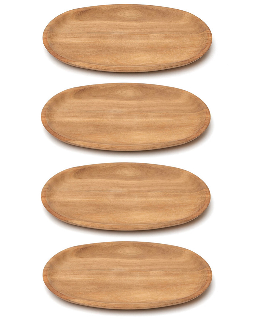 Woodard & Charles Set Of 4 Small Oval Platters
