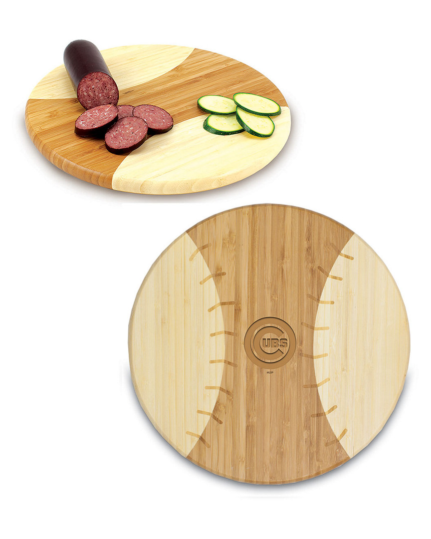 Picnic Time Discontinued  Chicago Cubs Engraved Cutting Board In Multicolor