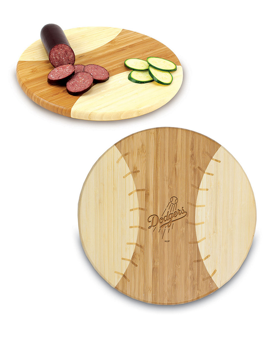 Picnic Time Discontinued  Los Angeles Dodgers Engraved Cutting Board In Multicolor