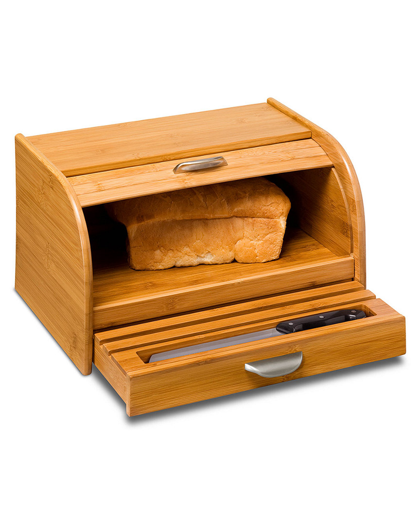 Honey-can-do Bamboo Bread Box In Nocolor