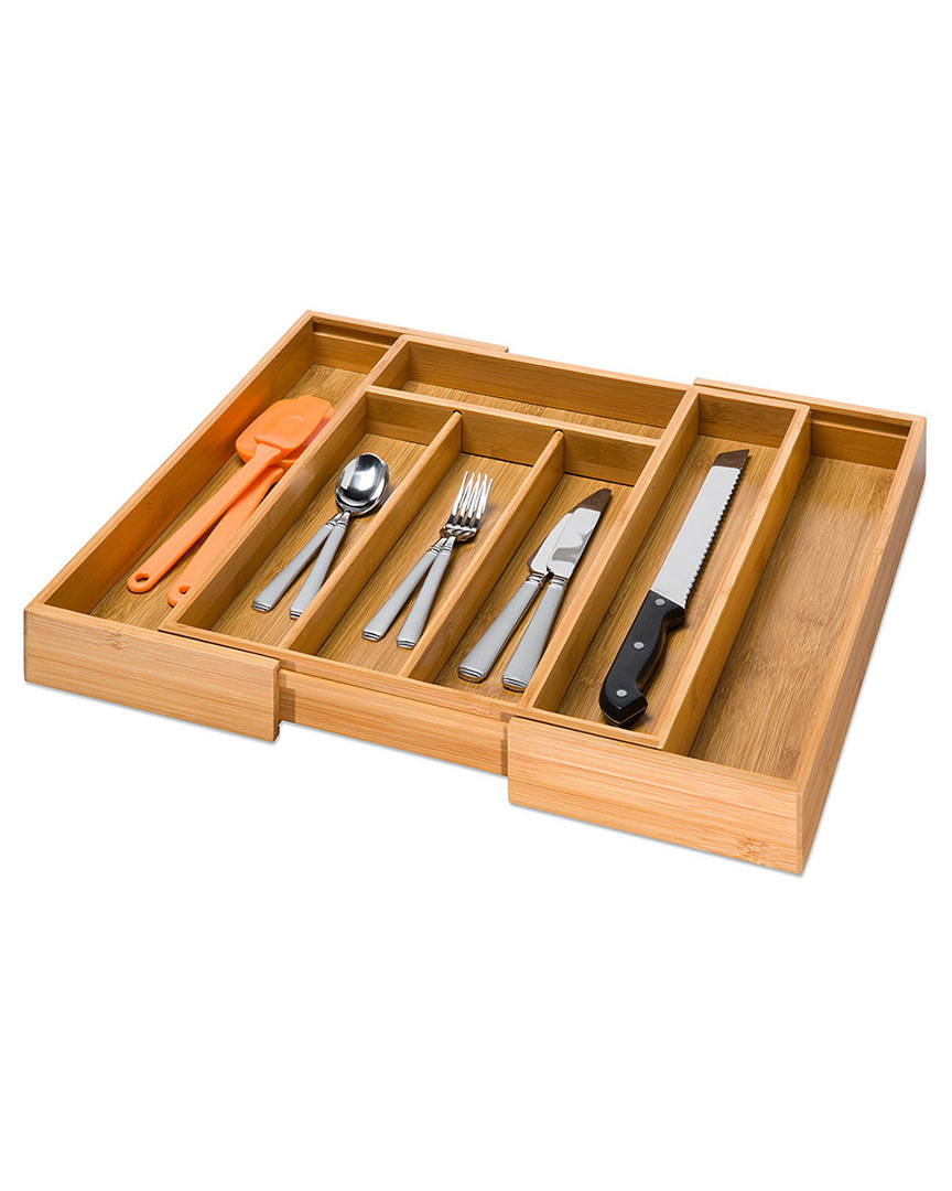 Honey-can-do Bamboo Expandable Cutlery Tray In Nocolor