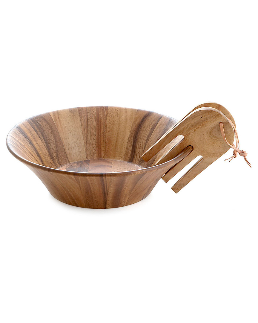 Shop Woodard & Charles Salad Bowl & Salad Hands