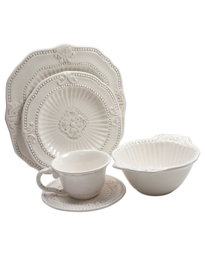 Jay Imports Jay Import Baroque 20pc Dinnerware Set