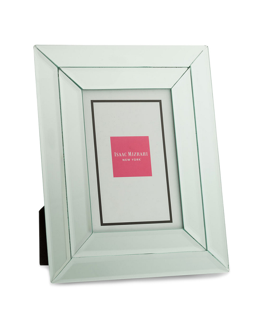 Eccolo Isaac Mizrahi 5x7 Silver Double Bevel Frame In Green