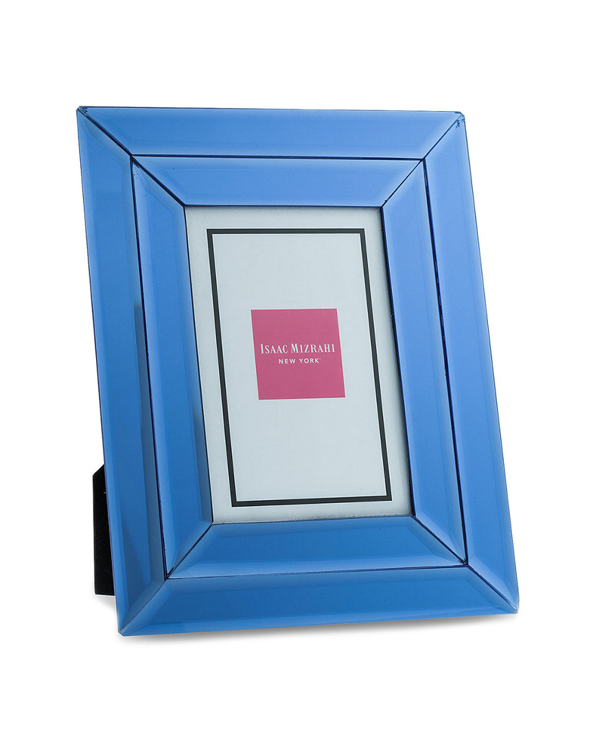 Eccolo Issac Mizrahi Mirror Double Bevel 5x7 Frame In Blue