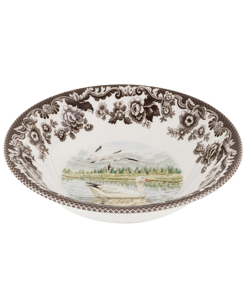 SPODE SPODE WOODLAND SNOW GOOSE ASCOT CEREAL BOWL