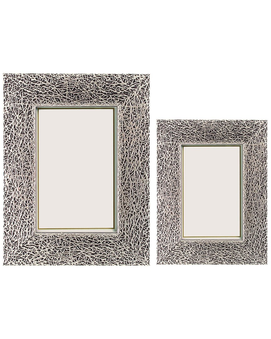 Eccolo Birds Nest Set Of 2 Frames In Silver