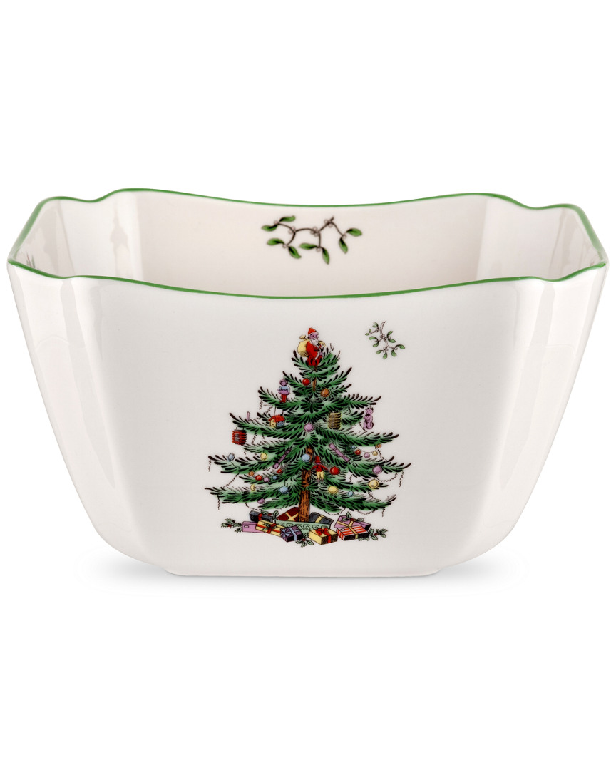 SPODE SPODE CHRISTMAS TREE 6.75IN SMALL SQUARE BOWL