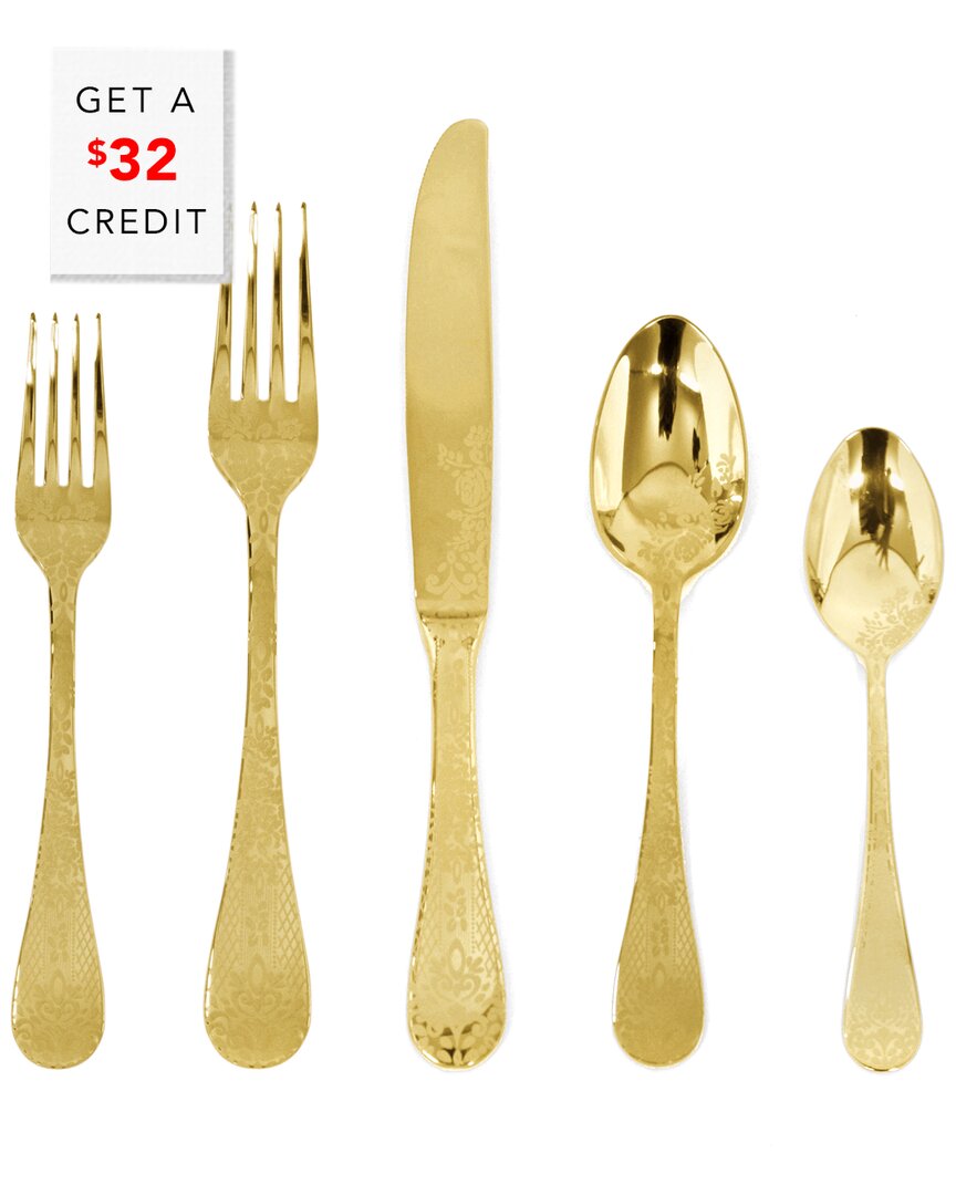 Mepra 5pc Flatware Set With $32 Credit