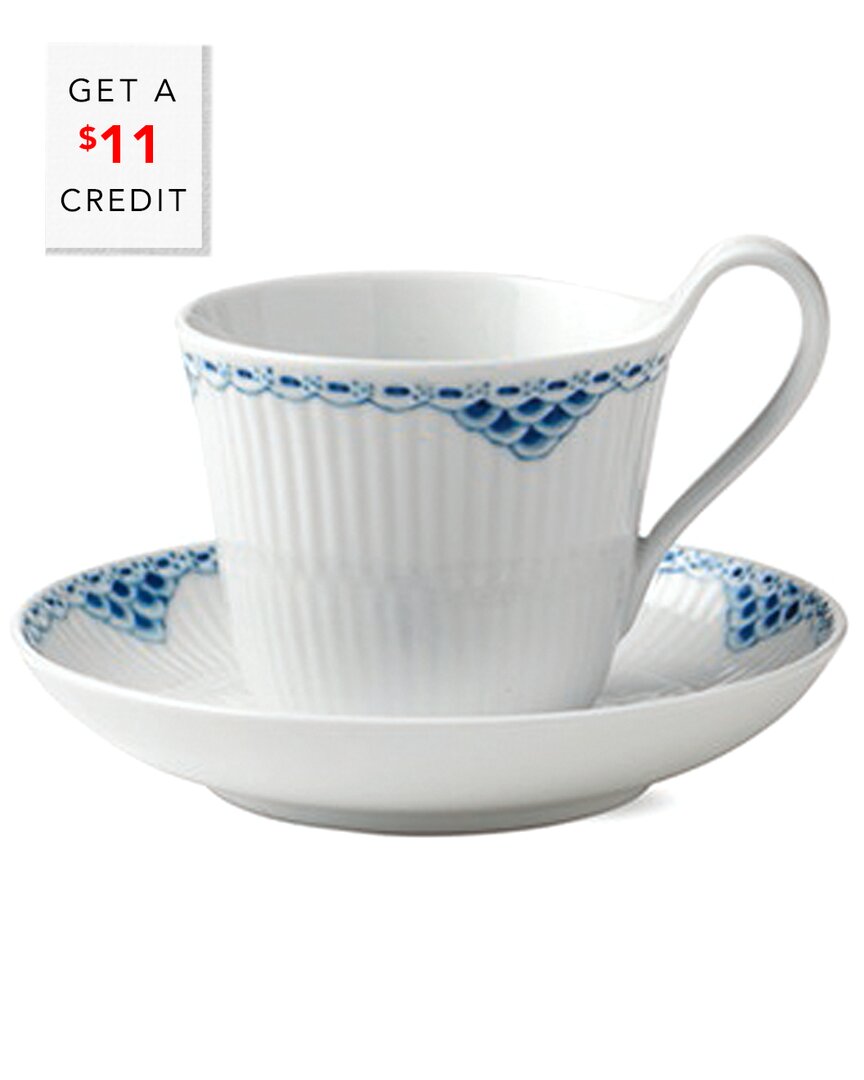 Shop Royal Copenhagen Princess High Handle Cup & Saucer With $11 Credit
