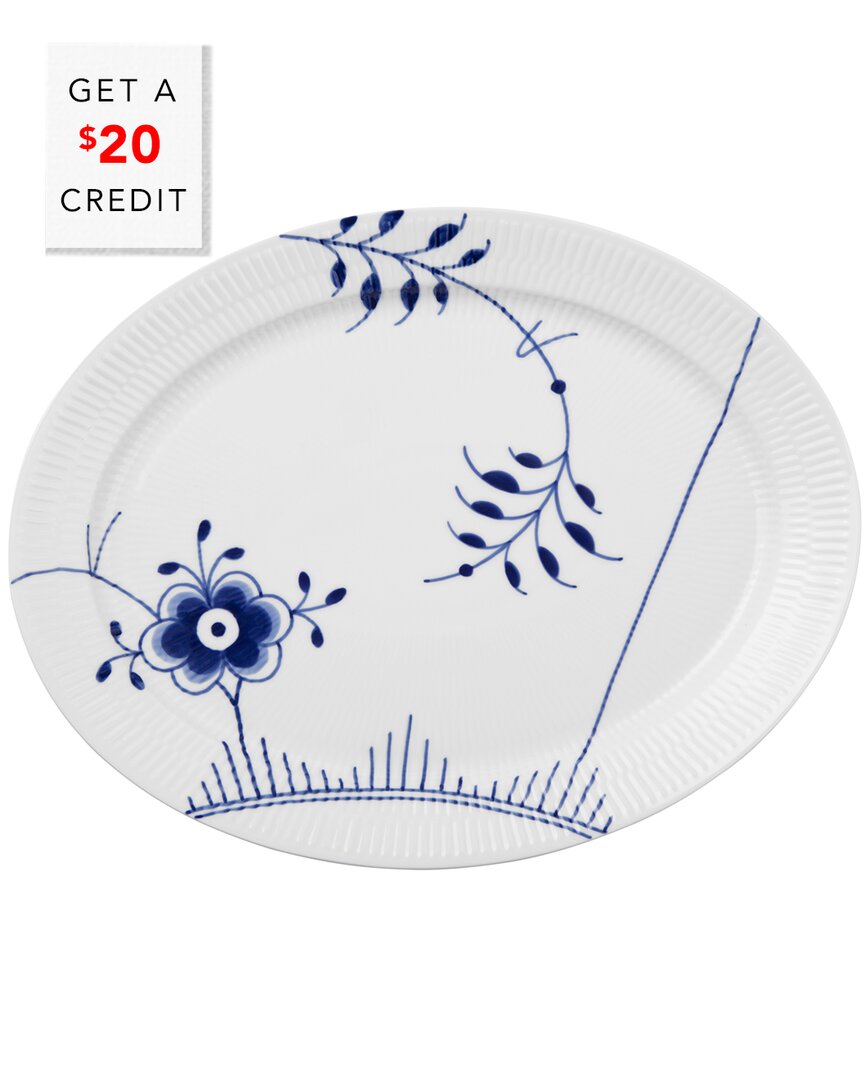 Royal Copenhagen Blue Fluted Mega Oval Platter