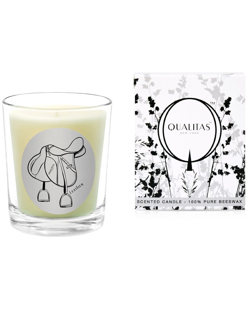 Qualitas Leather 6.5oz Beeswax Candle
