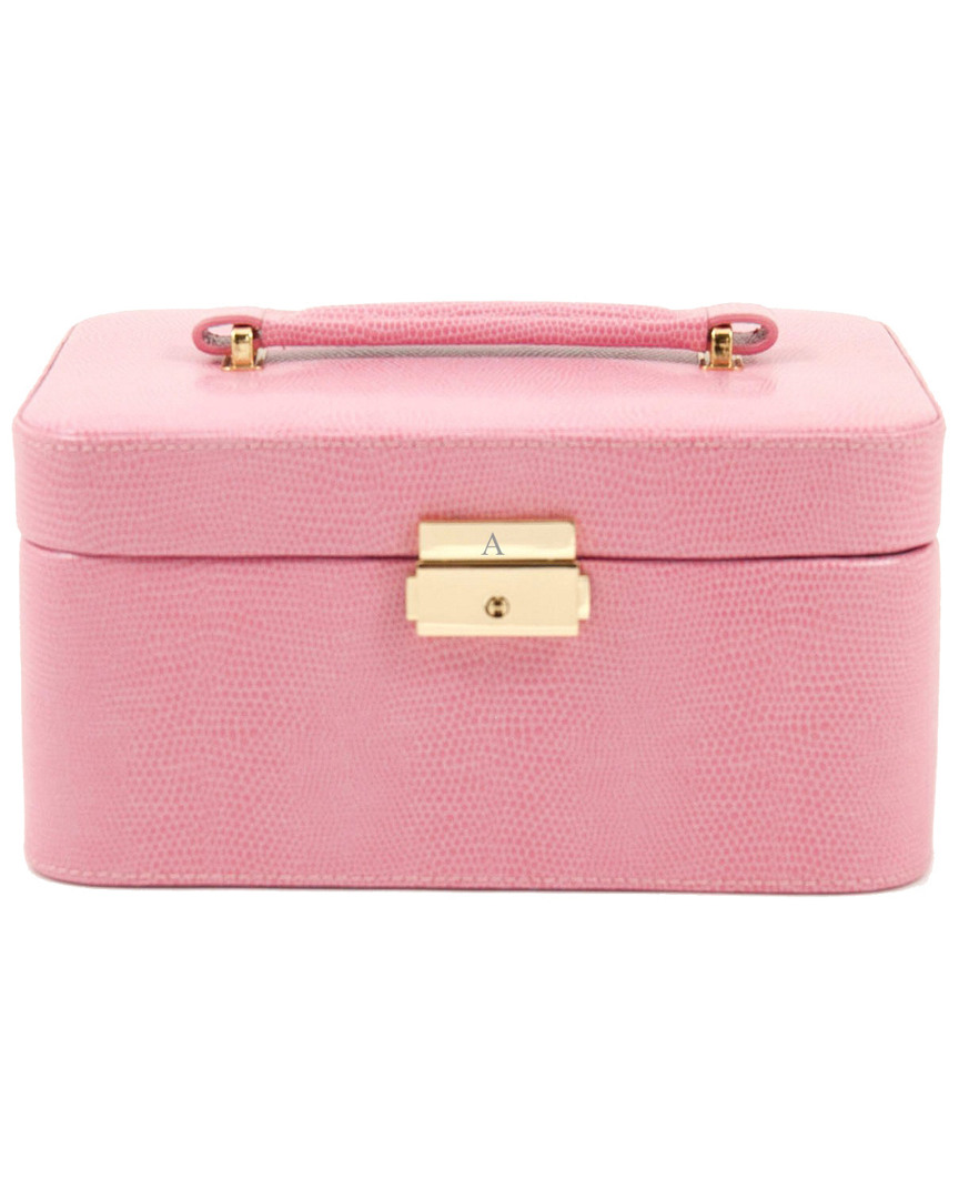 Bey-berk Monogrammed Lizard Leather Jewelry Box