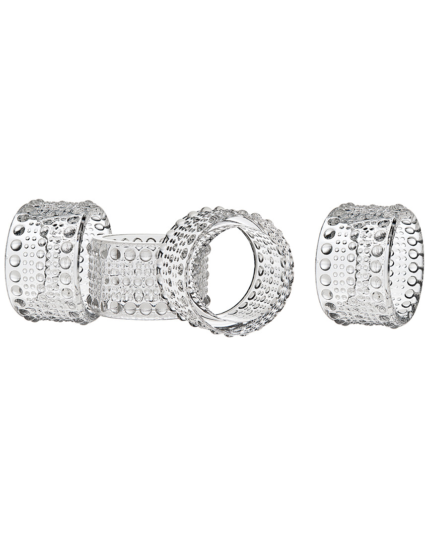 GODINGER GODINGER LUMINA SET OF 4 NAPKIN RINGS