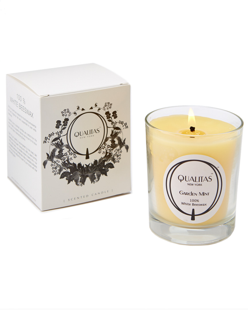 Qualitas Garden Mint 6.5oz Beeswax Candle