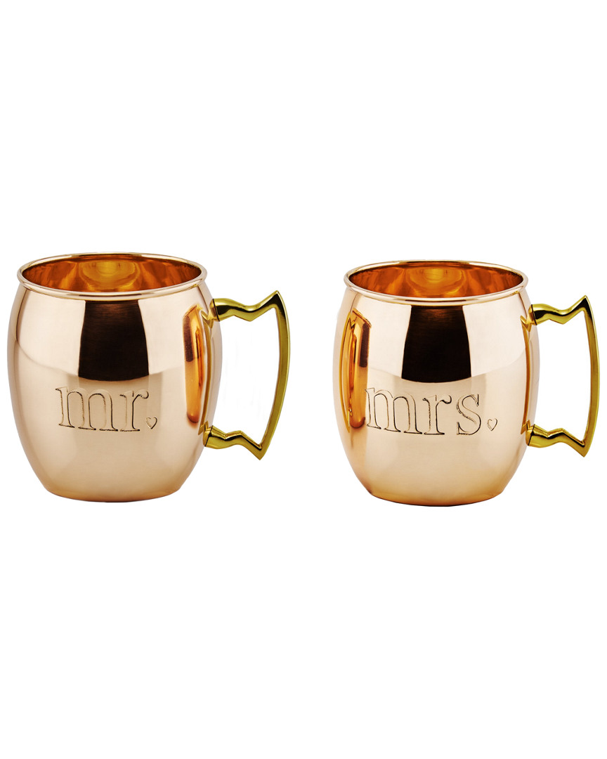 Old Dutch Set Of 2 Solid Copper 16oz Moscow Mule Mugs