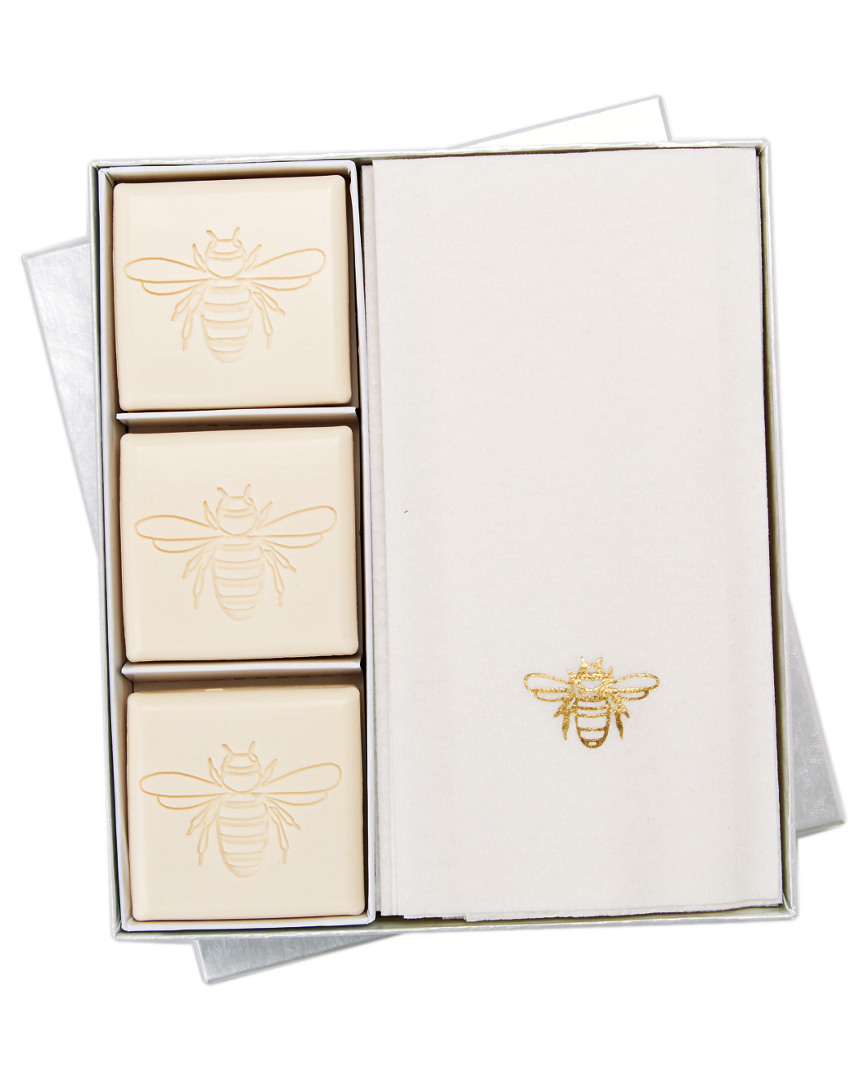 Carved Solutions Bee 15pc Soap & Towel Set
