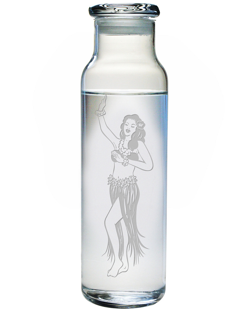Susquehanna Glass Hula Girl Water Bottle