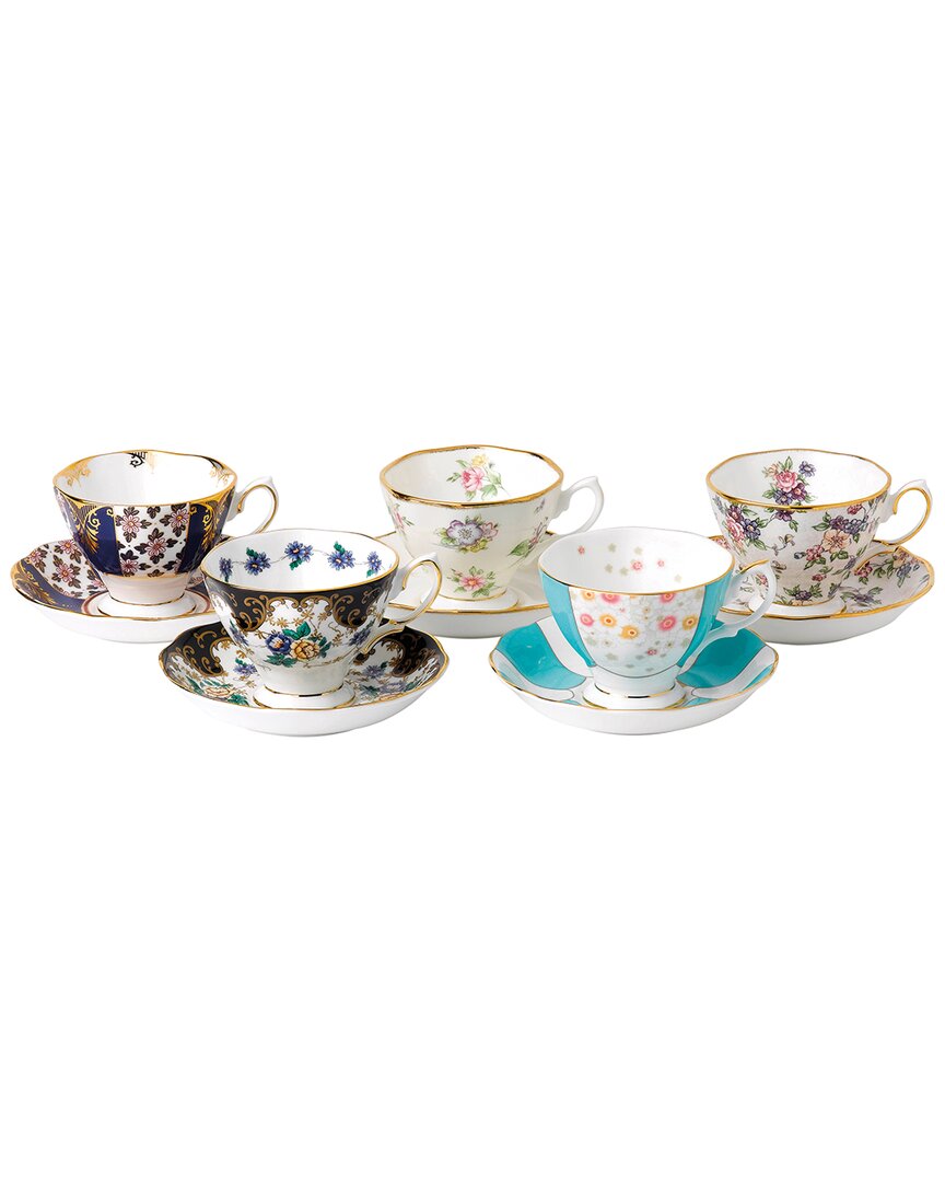 Shop Royal Albert 100 Years Of  1900-1940 5pc Teacup & Saucer Set With $32 Credit