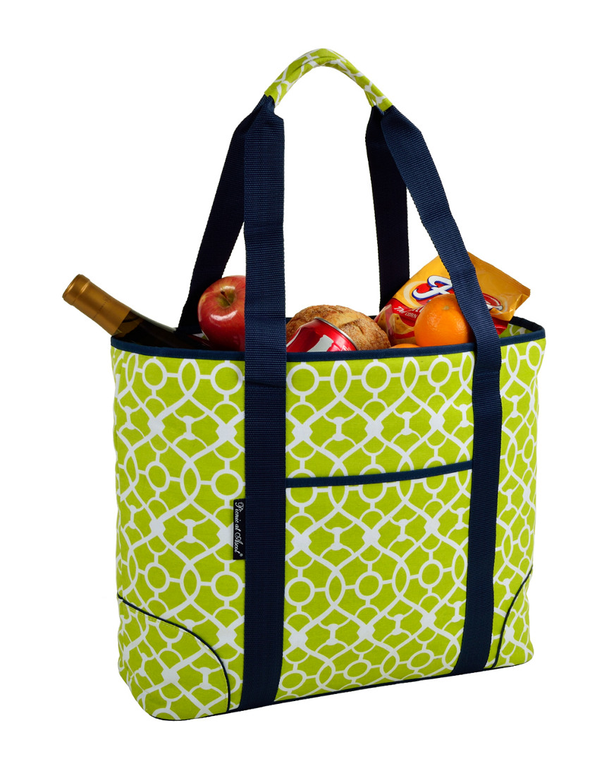 Picnic At Ascot Large Insulated Cooler Bag In Green