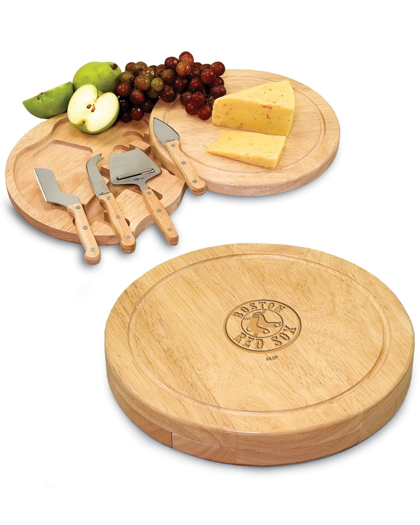 Picnic Time Discontinued Toscana Boston Red Sox Circo Cutting Board In Natural
