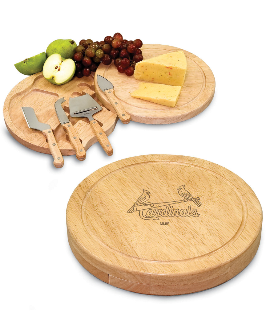 Picnic Time Discontinued St. Louis Cardinals Circo Cutting Board In Natural