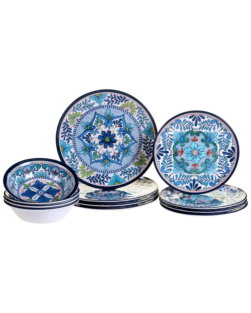 Certified International Talavera By Nancy Green 12pc Melamine Dinnerware Set