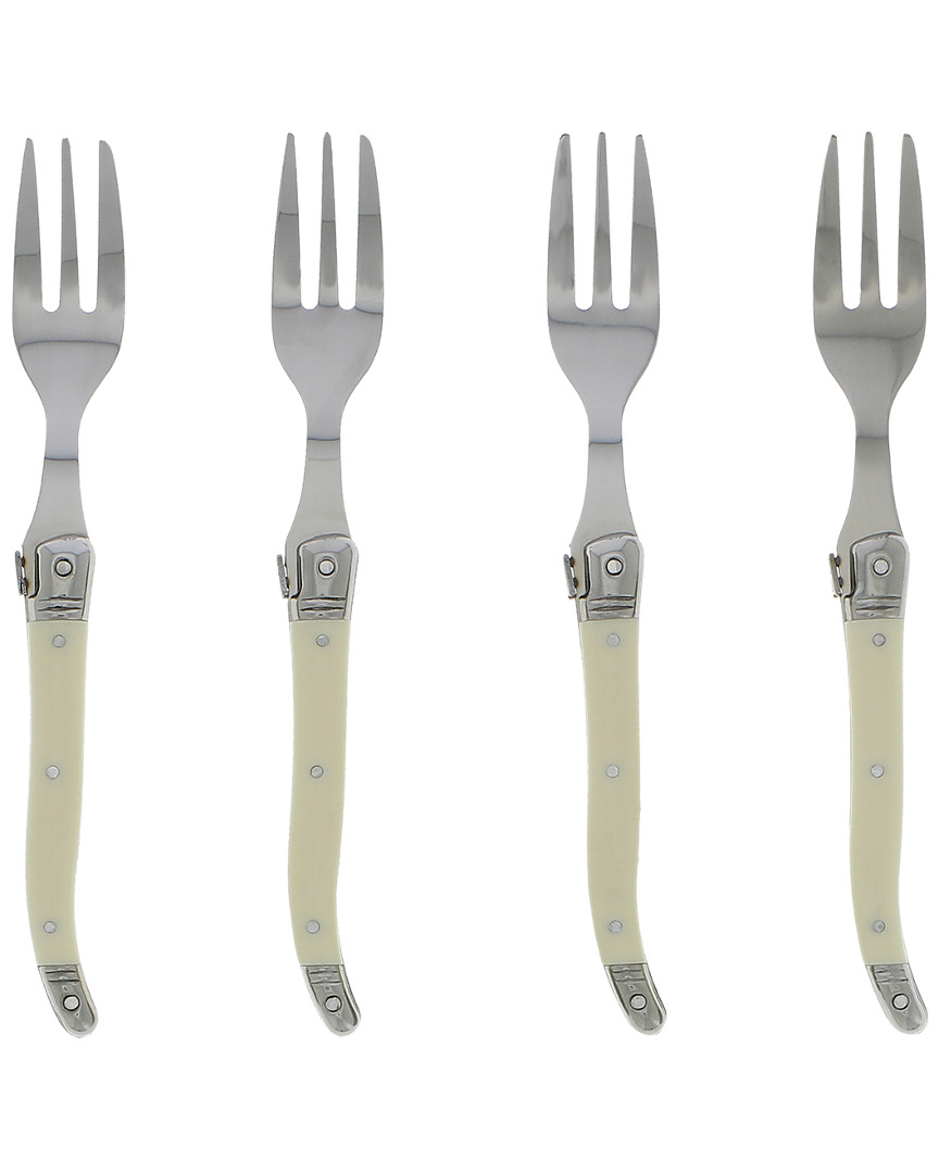 French Home Laguiole 4pc Cake Fork Set