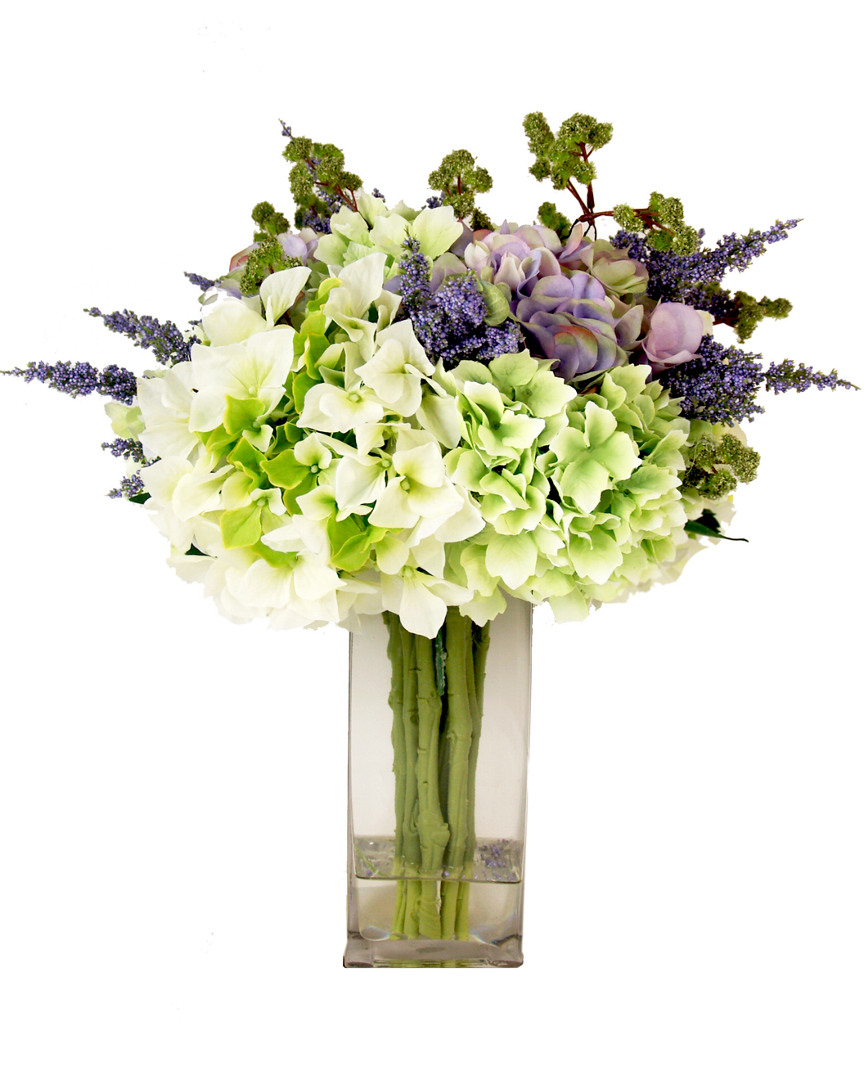 Creative Displays Dnu Inactive  Purple Heather, Green Vine, And Hydrangea Flower Arrangement