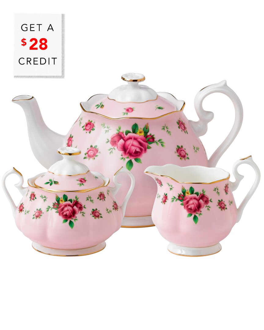 Royal Albert New Country Roses Three-piece Tea Set