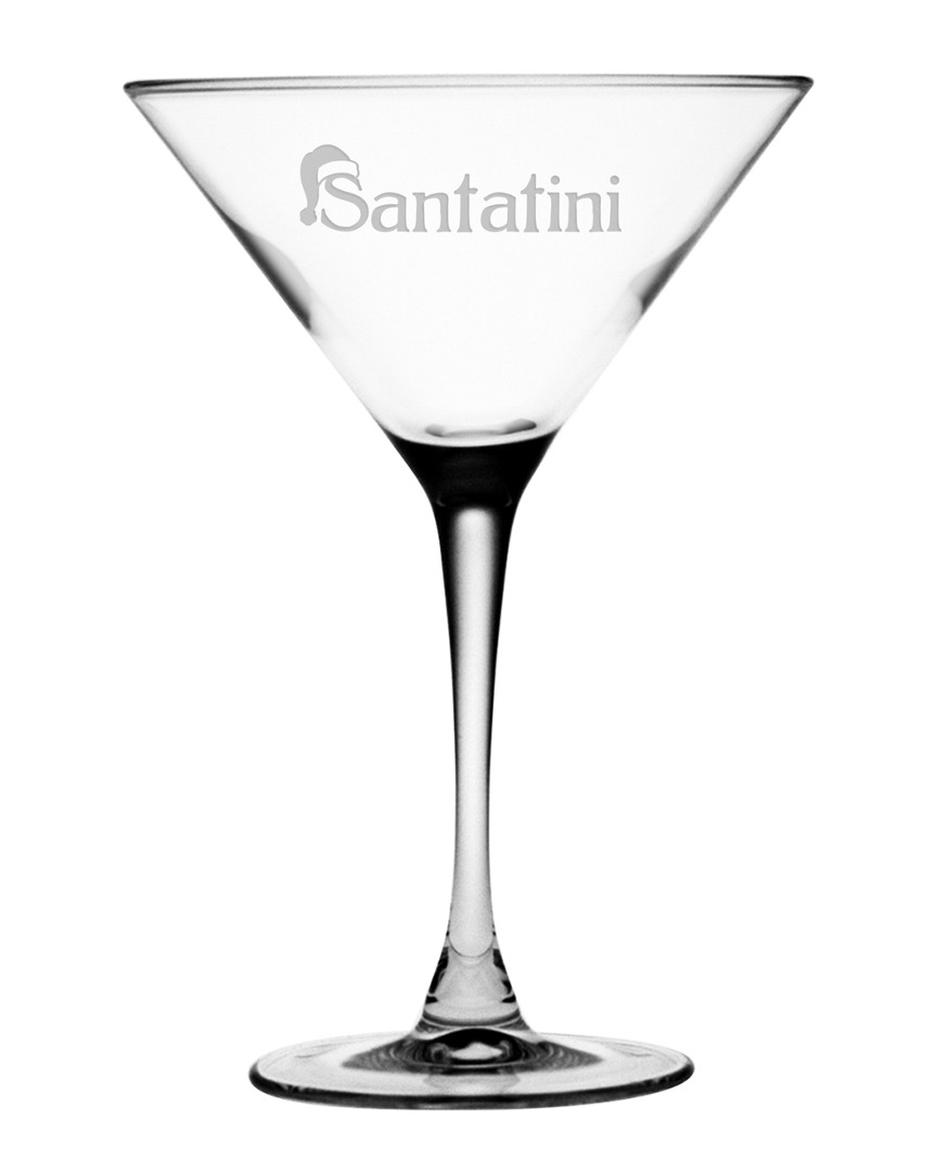 Susquehanna Glass Set Of Four Santatini 7.25oz Glasses