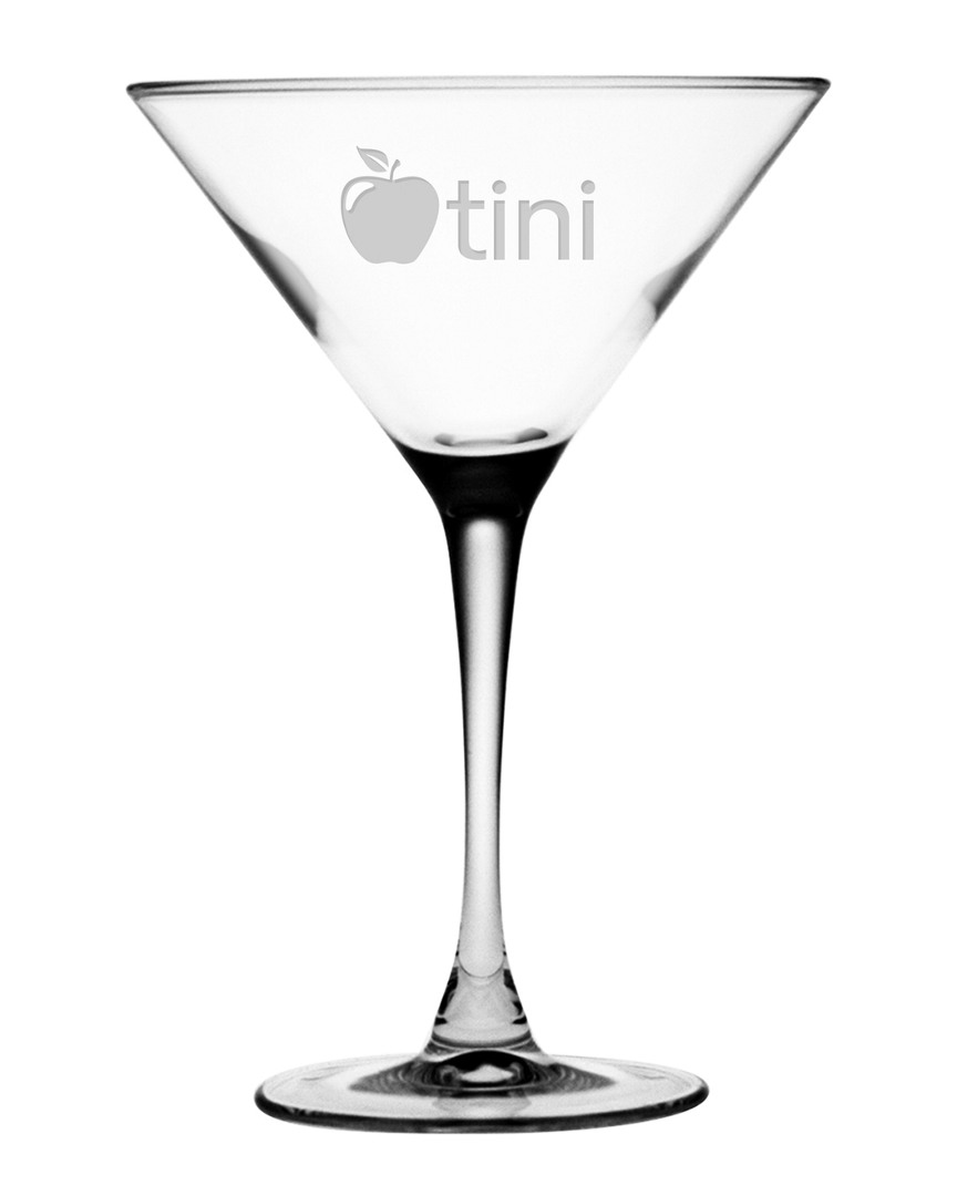 Susquehanna Glass Appletini Set Of Four 7.25oz Martini Glasses
