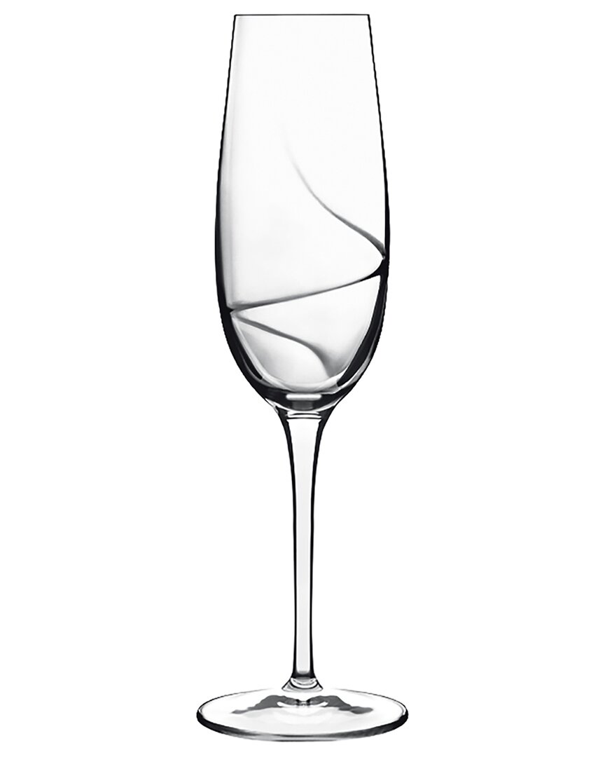 Luigi Bormioli Aero 8oz Flute For Sparkling Wine / Champagne / Prosecco / Cava / Lambrusco Glasses (