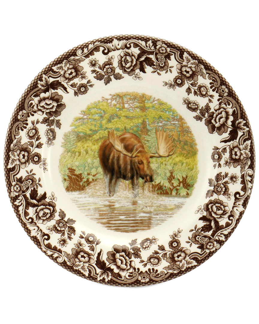 Spode Woodland Majestic Moose Salad Plate