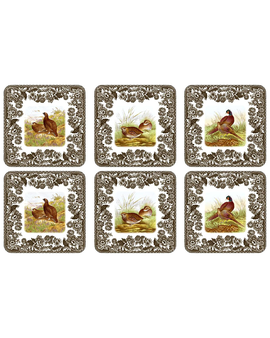 Spode Woodland Pimpernel Accessories Set Of 6 Coasters