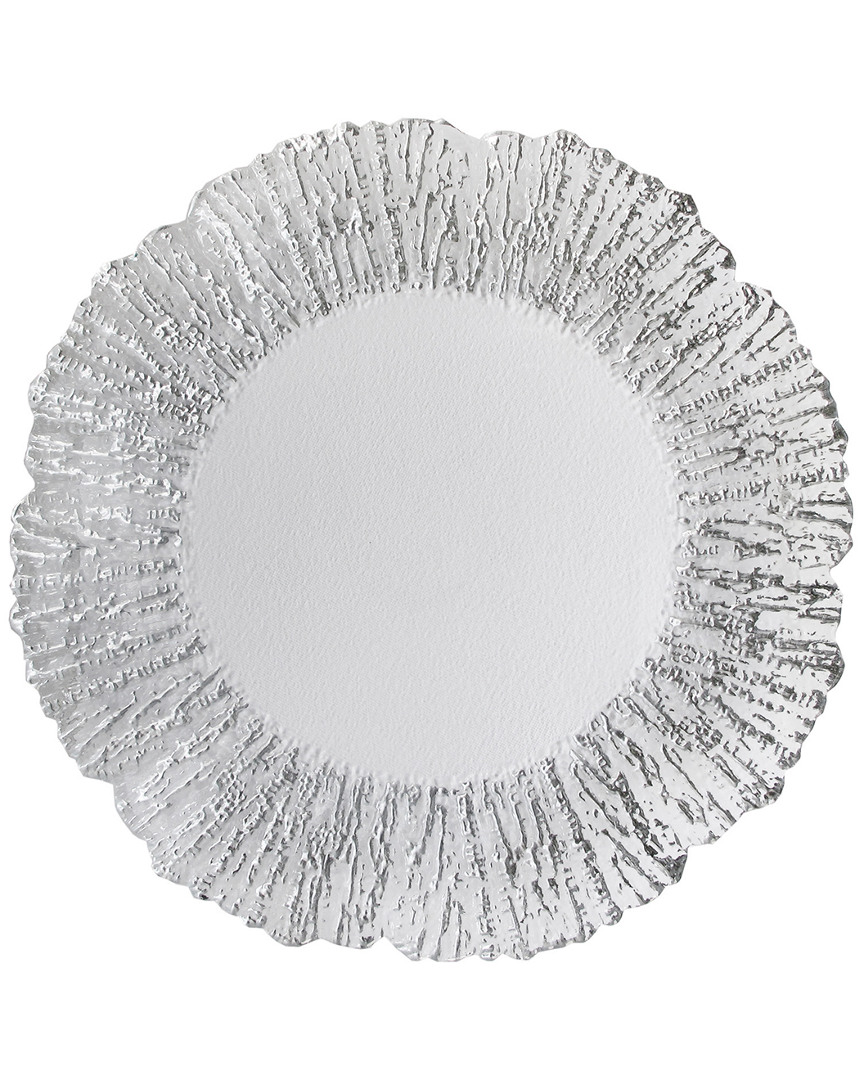 Jay Imports Deniz Flower-shaped Charger Plate