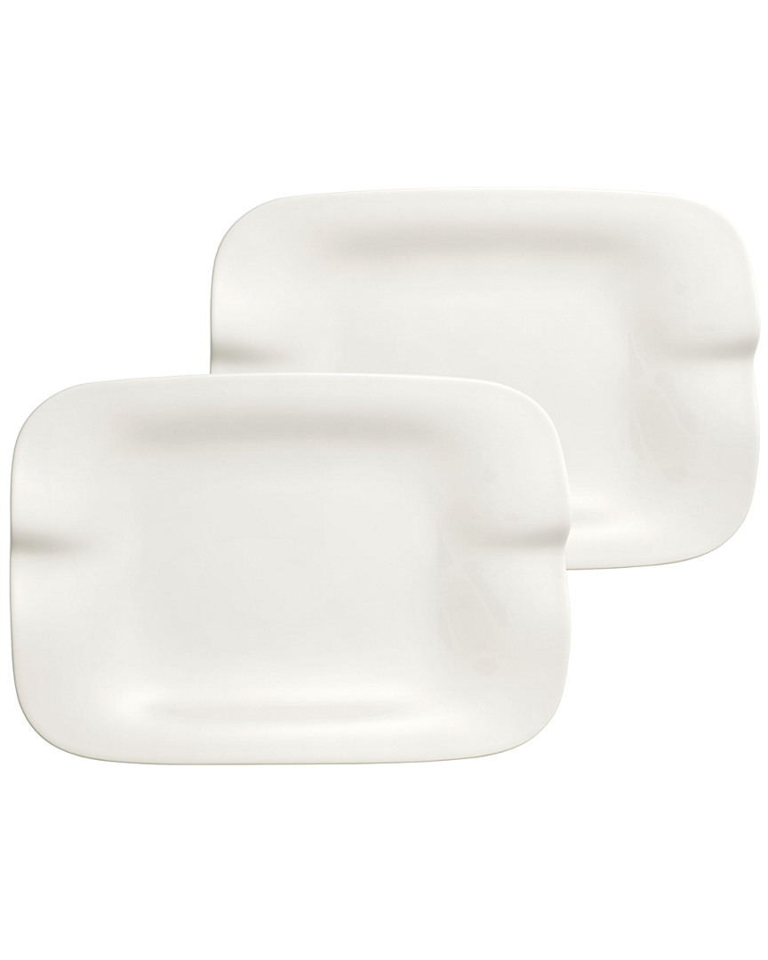 Villeroy & Boch Pasta Passion Lasagne Plate Pair In White