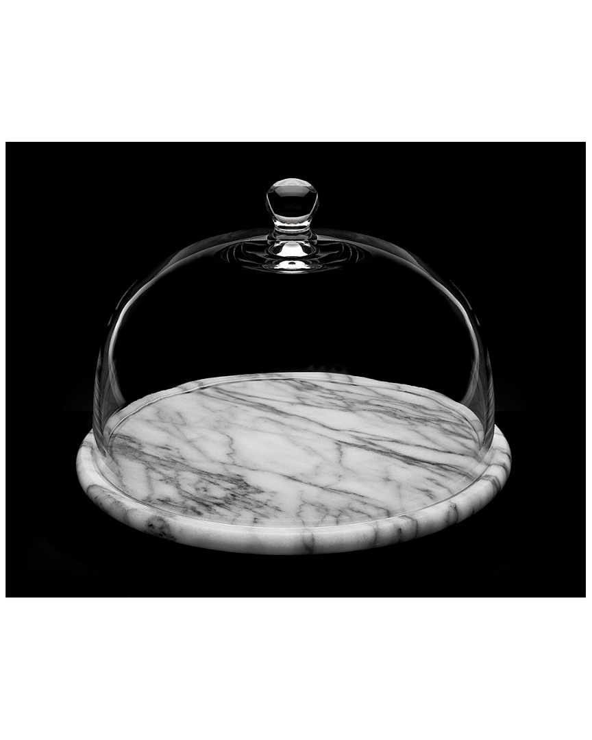 Godinger Marble Plate & Glass Dome In Nocolor ModeSens