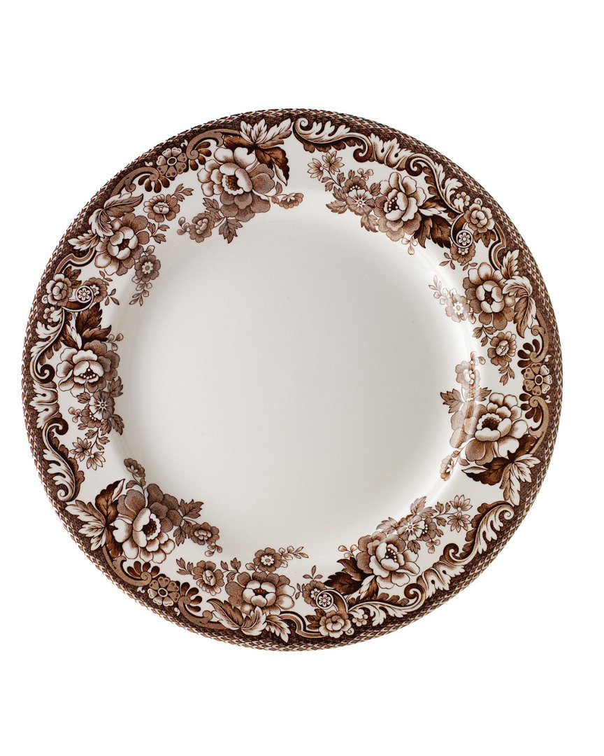 Spode Delamere Set Of Four 10.5in Dinner Plates