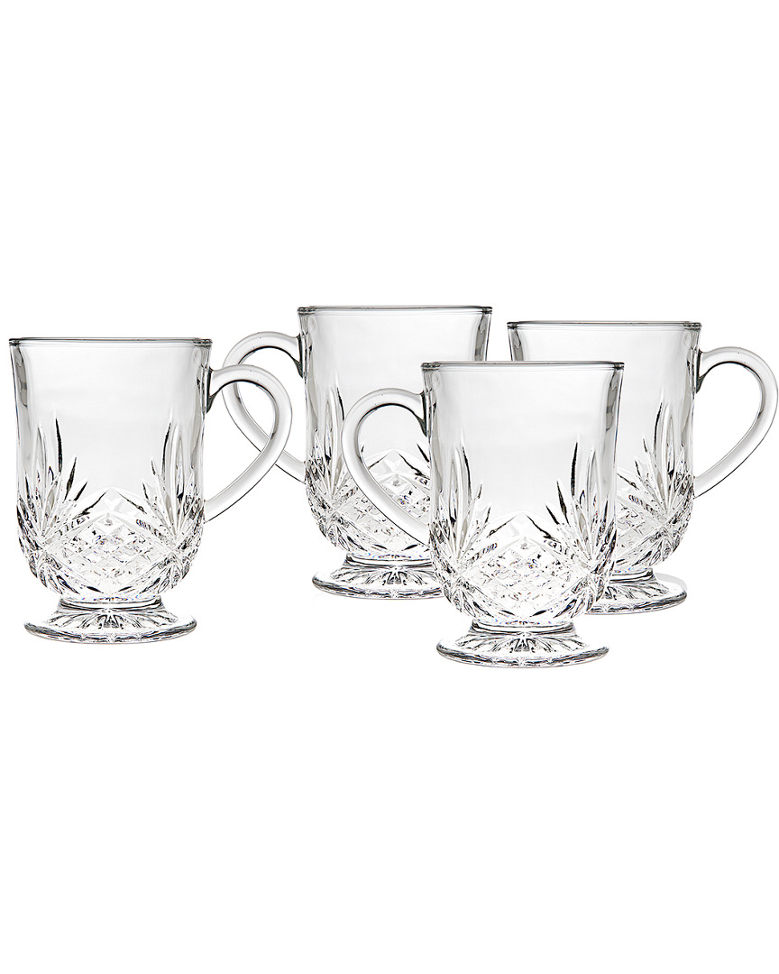 Godinger Dublin Set Of 4 10oz Coffee Mugs