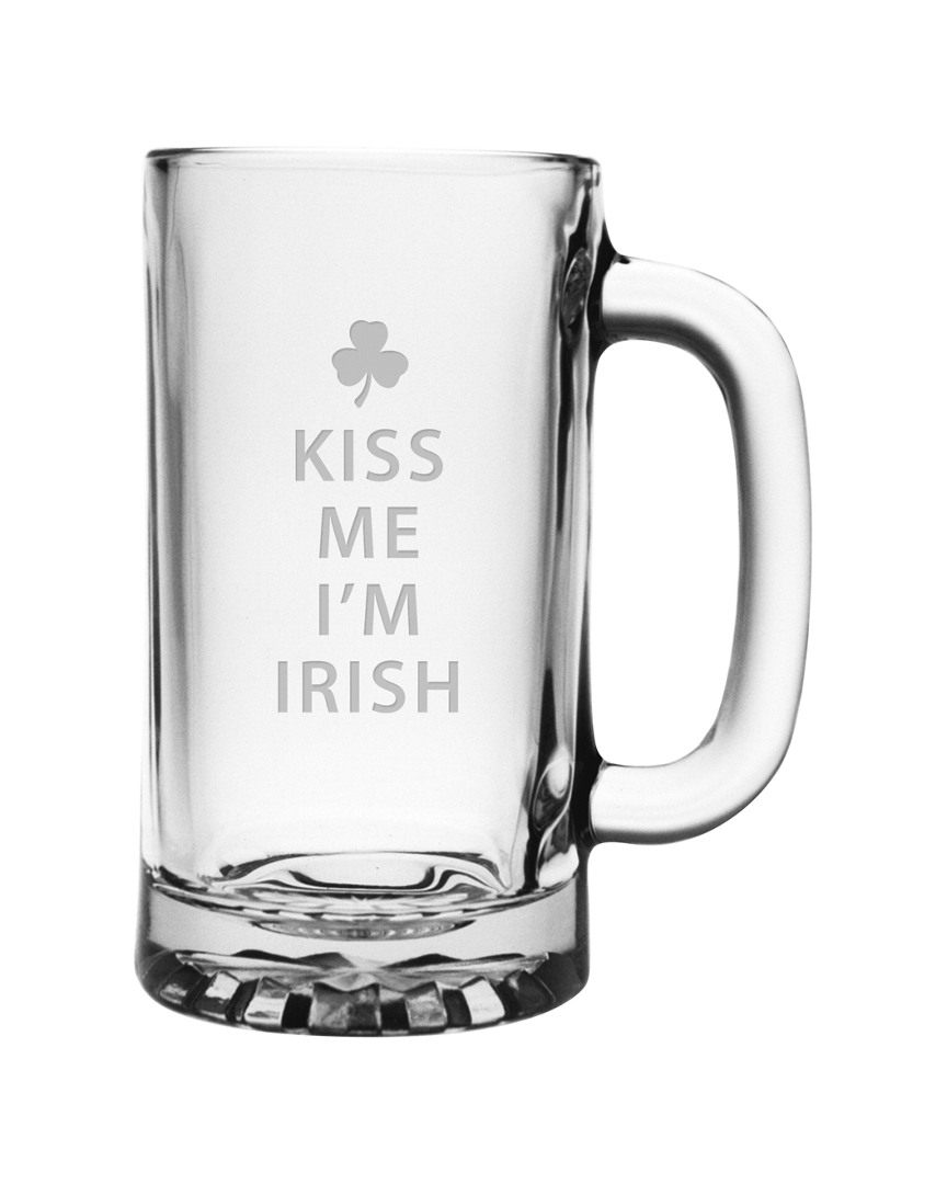 Susquehanna Kiss Me I'm Irish Set Of 4 16oz Pub Beer Mugs