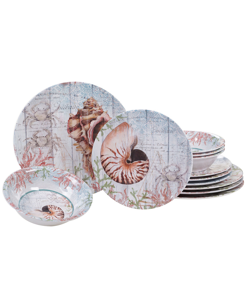 Certified International Melamine Sanibel 12pc Dinnerware Set