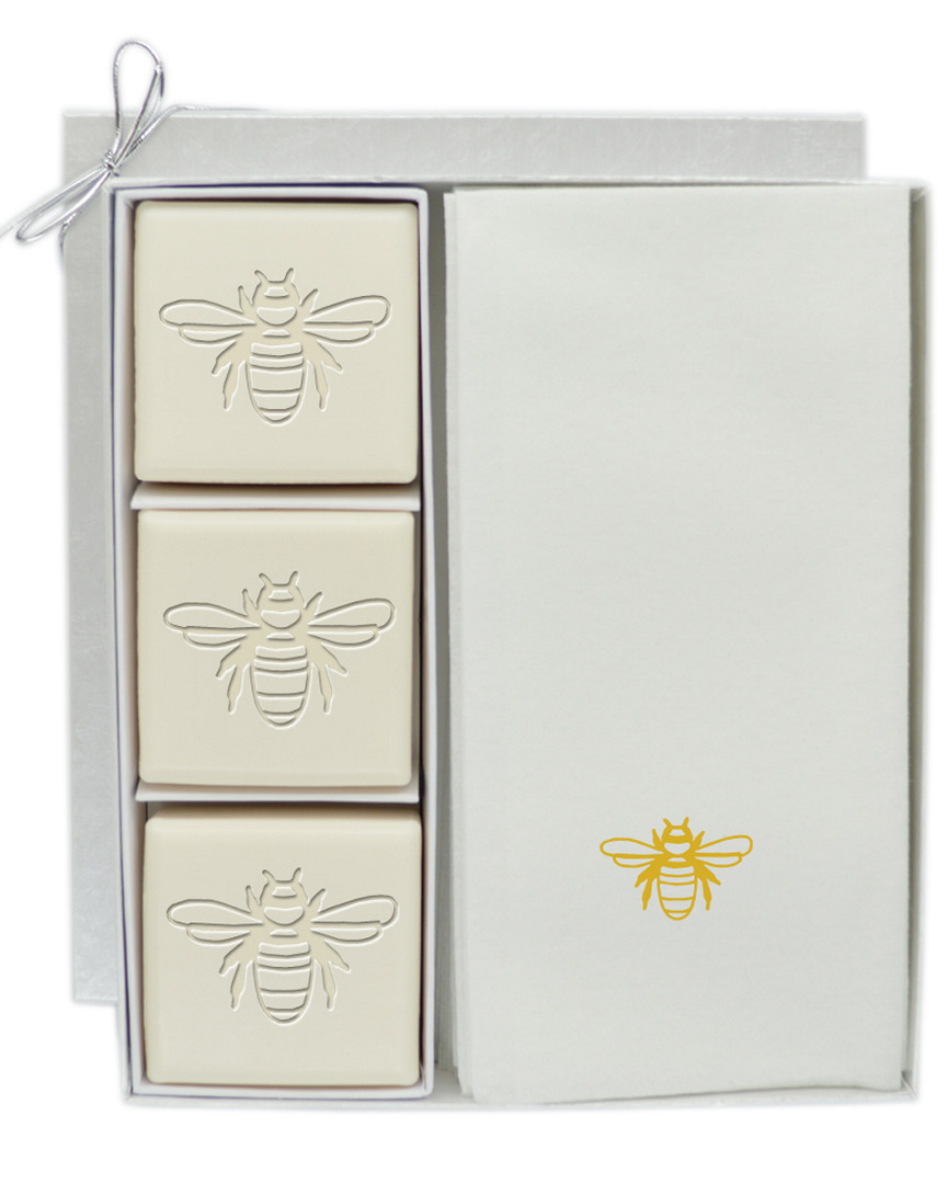 Carved Solutions Bee Soap And Towel Set