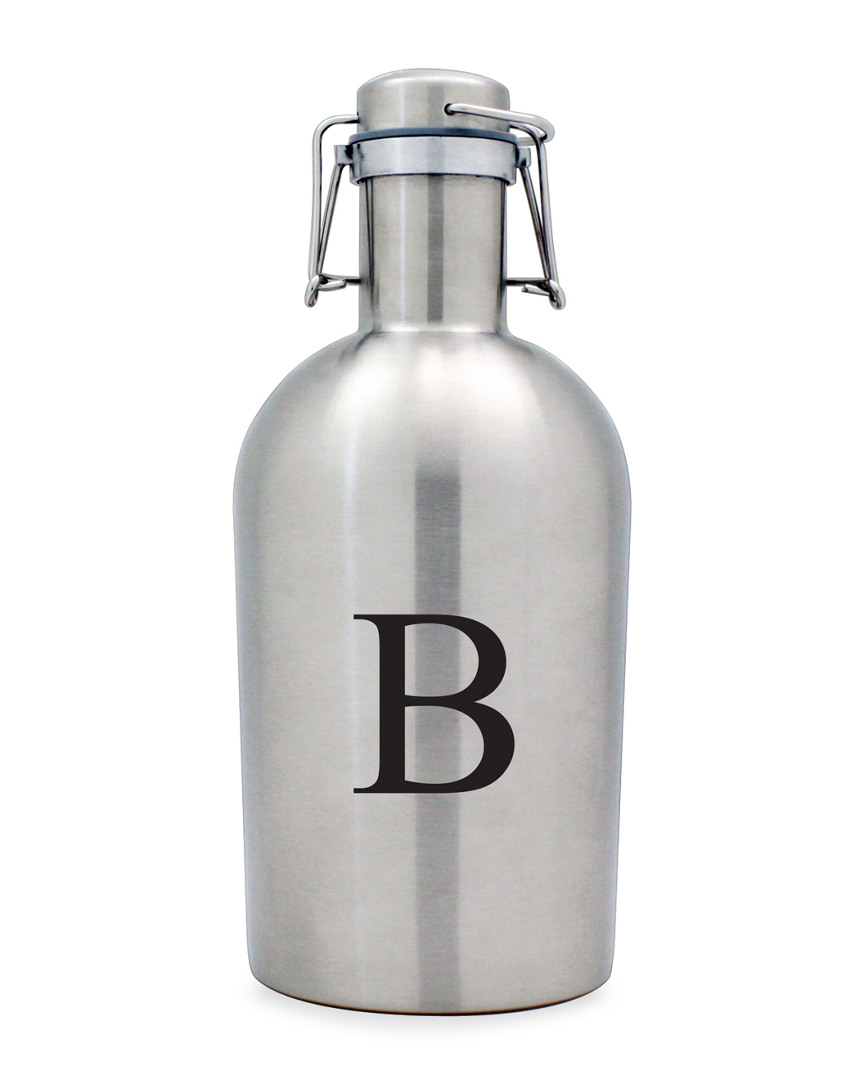 Susquehanna Glass Monogrammed Block 64oz Beer Growler, (a-z)